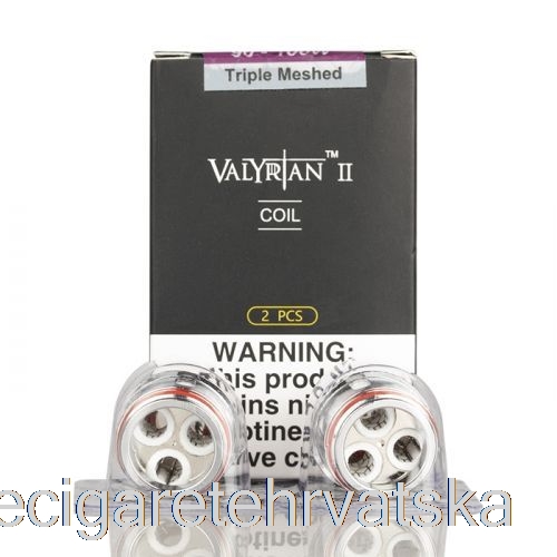 Vape Cigarete Uwell Valyrian Ii 2 Zamjenske Zavojnice 0,16 Ohma Un2-3 Trostruke Mrežaste Zavojnice